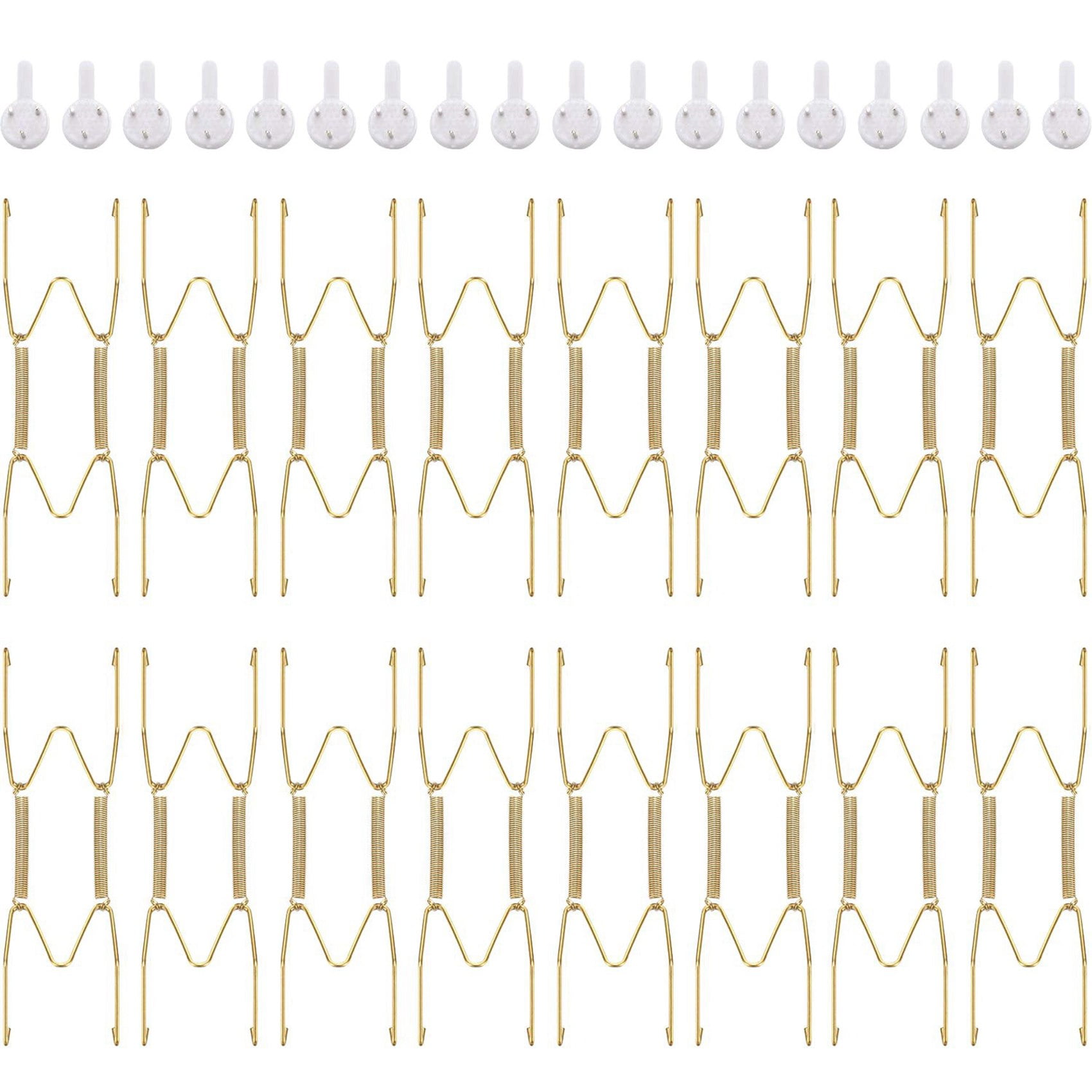 16 Pieces 6 Inch Invisible Plate Hangers Wall Plate Hangers Brass Wire