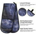 thumbnail image 2 of Yayeee Double Oven Mitt Kitchen Heat Resistant Baking 35" x7" Quilted Glove, Moonlight Mountain, 2 of 6