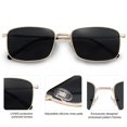 thumbnail image 3 of Gafas de sol SOJOS Retro Vintage Rectangulares Polarizadas SJ1215, 3 of 5