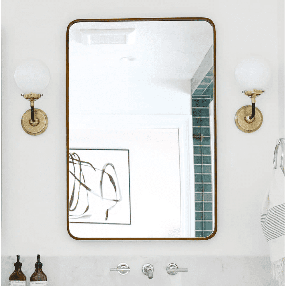 Decorative Framed Wall Mirror, Bronze Wall Mirror Decor, Multiple