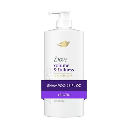 Dove Shampoo for Women Volume & Fullness with Bio-Protein Care Technology and Biotin, 28 fl oz