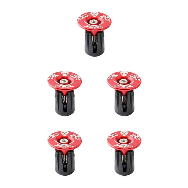 Advancent 1 par de tapas de manillar de aleación de aluminio para bicicleta de repuesto para reemplazar rojo Rot 5piezas Advancent CBP227549