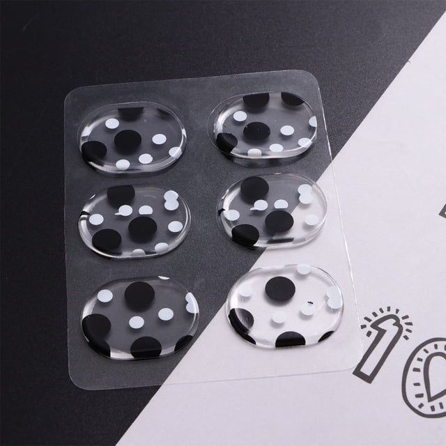 Hytrove 6Ud Tapete Silencioso Para Batería Con De Gel Autoadherente De Silicona Multicolor