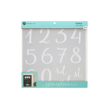 Hampton Stencil 12x12 Numbers