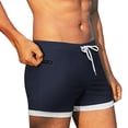 thumbnail image 3 of COOFANDY Men's Swimwear Swimsuits Solid Basic Swim Boxer Trunks Board Shorts with Zipper Pockets, 3 of 8