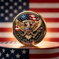 thumbnail image 2 of USA 250th Anniversary Commemorative Keepsake, 1776-2026 Patriotic Decorative Figurine Ornaments, Retro Historical Souvenir Gift for 4th of July, Home & Showcase Display，1.6In(3D-Relief), 2 of 7
