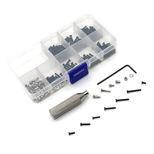 Vogacara 1/28 Control remoto coche tornillo Metal DIY actualización tornillos reparación llave inglesa herramienta conjunto reemplazo para Kits de construcción modelo