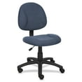 thumbnail image 2 of Boss Office Products Black Upholstered Deluxe Posture Armless Swivel Task Office Chair, Multiple Colors, 2 of 11