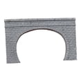 thumbnail image 3 of MERIGLARE 2 Pieces Railroad Tunnel Portal Model N Scale Train Structure Accessory Gypsum DIY Mountain Cave Tunnels Railway Track Tunnel Entrance Micro Landscape Diorama suitable Without Slopes, 3 of 6