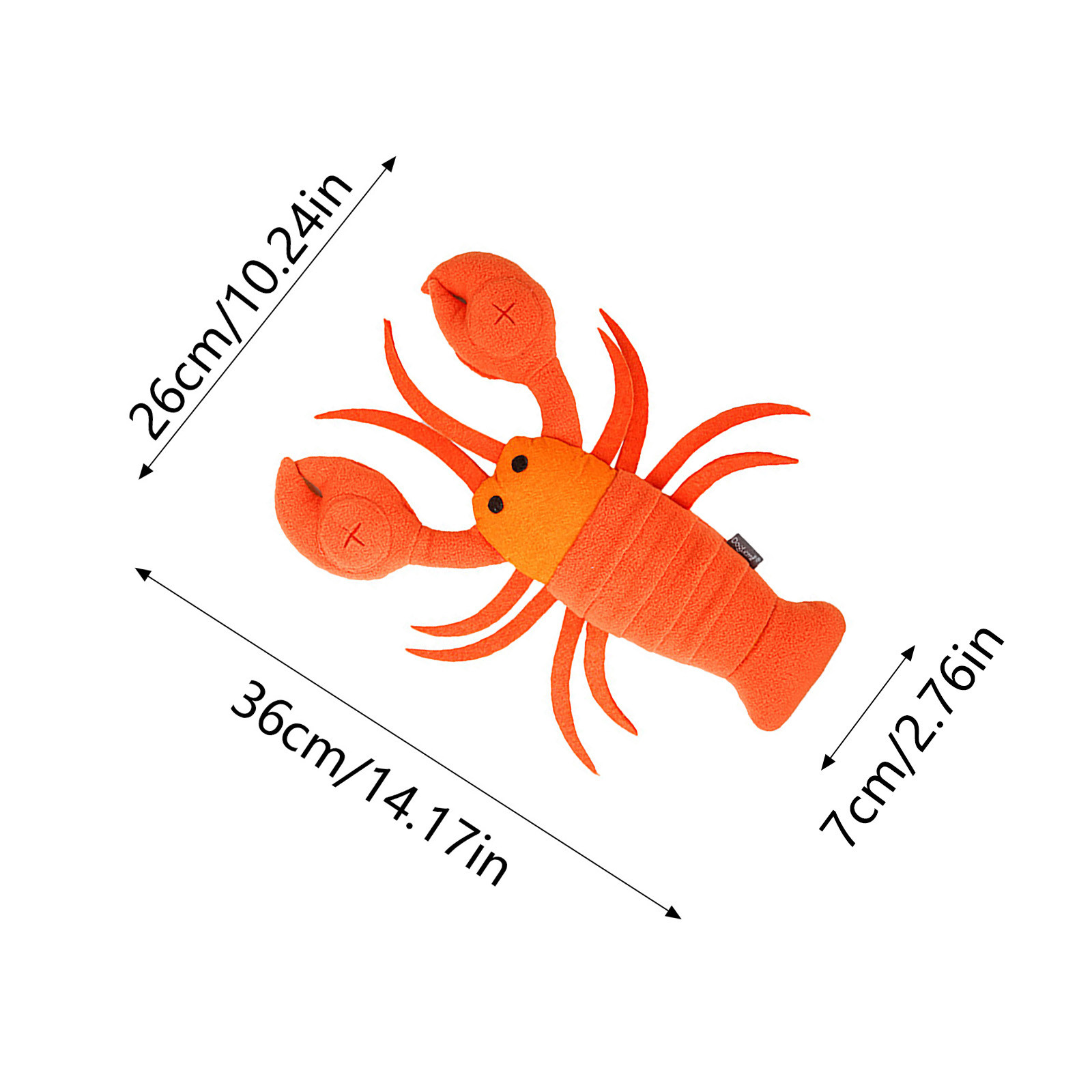 Pet Toys Molar Cartoon Lobster Sniff Feeding for Slow Eating Interactive Chew Training Toy for Dogs Inside Outside