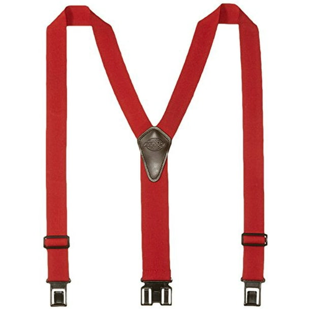 Dickies Heavy Duty Clip Suspenders Men's Adjustable Y Back Straps with Clips for Work Pants