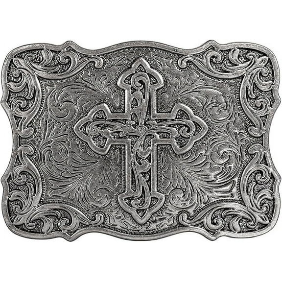 NODSUUP retro belt buckle, Celtic pattern, cross belt buckle, denim decorative buckle, unisex