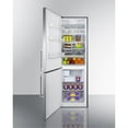 thumbnail image 4 of European counter depth bottom freezer refrigerator with stainless steel doors, platinum cabinet, factory installed icemaker, and digital controls for each section, 4 of 5