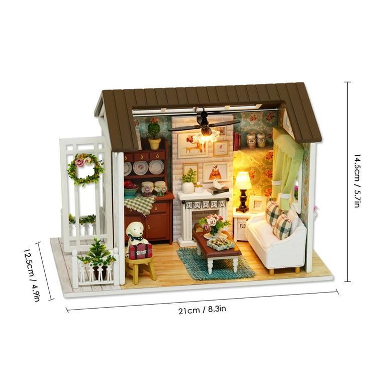 DIY Miniature Wooden Dream House Insert Miniatures Doll House