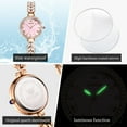 thumbnail image 6 of OLEVS Watches for Women Fashion Dress Analog Quartz Rose Gold Plated Stainless Steel Waterproof Luminous Luxury Ladies Watches Women Wrist Watches Gift Relojes para Mujer Pink/Purple/Green/Blue, 6 of 14
