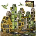 thumbnail image 1 of Bloques de construcción magnéticos GoBidex Army, 100 unidades, para niños mayores de 3 años, 1 of 6