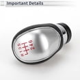 thumbnail image 4 of Unique Bargains Shift Knob 6 Speed Manual Stick Shifter Knob for Ford Focus MK2 FL 08-11 Plastic Black Silver Tone Red, 4 of 7