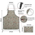 thumbnail image 7 of Gray Christmas Icon Pattern Apron-Garden Aprons for Women with Pockets-Cotton Linen Waterproof Kitchen Cooking Gardening Aprons Adjustable for Kitchen,Cooking,BBQ and Salon 33"x27", 7 of 7