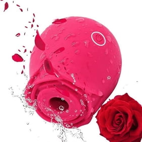 Rose Toy, 2 In 1 Rose Vibrator for Women, Tongue & Vibrating Nipples Clit Stimulator with 7 Modes, Sex Toys for Couples, Adult Toys