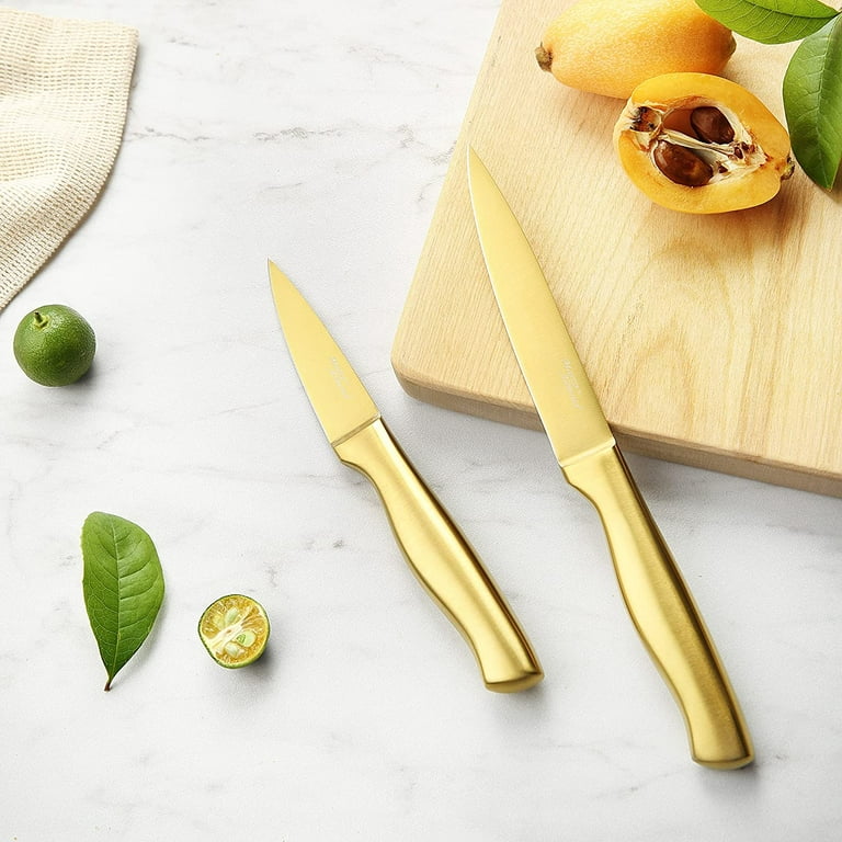 Marco Almond Golden Titanium Knife Set Giveaway • Steamy Kitchen