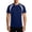 Blue, variant on Big and Tall Shirt for Men Fashion Color Block Tee Athletic Running Tee Breathable Workout Top Short Sleeve T Shirt
