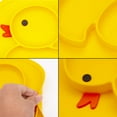 thumbnail image 4 of Cuenco de silicona para bebés con ventosa, mantel individual antideslizante para niños, apto para tronas, sin BPA, apto para lavavajillas y microondas, para alimentación de viaje de niños pequeños Xemadio LL-2170, 4 of 7