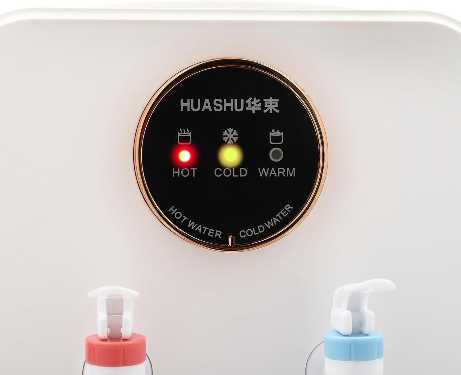 Top Loading Water Cooler Water Dispenser, Premium Countertop Water Dispenser for Hot/Cold/Constant Temper Water, Water Cooler Dispenser Holds 1.19-4.99 Gallon Bottles for Home, Office, White