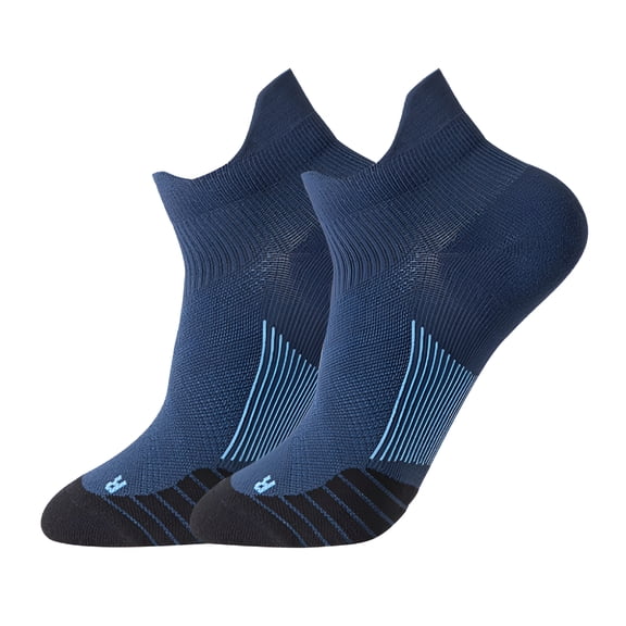 TELOLY Running Socks, Ankle Socks for Women, Athletic Socks Women, Casual Sports Socks, Gym Socks Women, Navy M