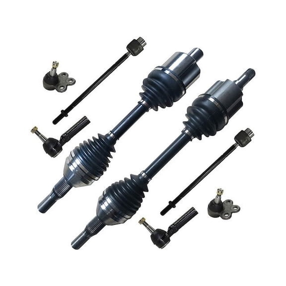 Front Axle Ball Joint Tie Rod End Kit - Compatible with 1998 - 2002 Oldsmobile Intrigue 1999 2000 2001