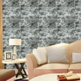 thumbnail image 6 of 10PCS Wall Panels Peel and Stick Foam 3D Brick Wallpaper Peel and Stick Faux Stone Wall Panel Self-Adhesive Wallpaper, 35x38.5cm - Black and white, 6 of 7