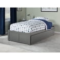 thumbnail image 3 of Concord Platform Bed with Flat Panel Foot Board and Twin Size Urban Trundle Bed, Multiple Colors, Multiple Sizes, 3 of 7