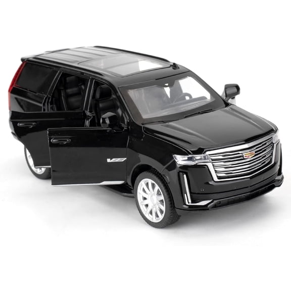 Toy Car Compatible for 1:32 SUV Model Car, Play vehicle, Alloy Pull Back Diecast Collectible Car with Sounds&Lights for Kids Boys Girls and Adults, Gift Black