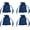 Navy Blue, variant on Satin Bags with Drawstring, 3x4 Inch Wedding Favor Bag Mini Gift Packaging Bag for Birthday Christmas Jewelry Party (White, Pack of 4)