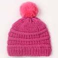 thumbnail image 2 of Baby Kids Winter Warm Hats, Infant Toddler Children Pom Pom Beanie Knit Cap Girls Boys, 2 of 2