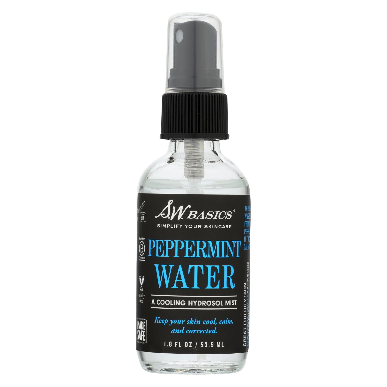 S.w. Basics Peppermint Water 1.8 Fl Oz.