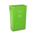 thumbnail image 2 of Alpine Industries Plastic Commercial Indoor Recycling Bins with Dollies 23-Gallon Assorted Colors, 2 of 2