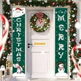 thumbnail image 2 of Niusricy Christmas Decoration Porch Banner Cartoon Letter Print Hanging Door Banner Sign for Holiday Home Yard Indoor Outdoor Decorations, 2 of 7