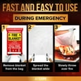 thumbnail image 5 of JJ CARE Fire Blanket – 3 Packs with Hooks – Emergency Fire Blanket for Home & Kitchen, High Heat Resistant Fire Suppression Blankets for Home Safety, Kitchen, and Camping, 5 of 6