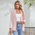 thumbnail image 2 of Yesfashion Blazer For Women Long Sleeve Open Front Casual Single Breasted Office Blazer With Pockets, 2 of 5