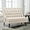 Beige, variant on Andeworld Modern Tufted Button High Back Upholstered Settee Loveseat for Dining Living Room Hallway or Entryway Seating,Beige