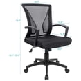 thumbnail image 2 of Open Box Furmax Office Chair, Ergonomic Mesh Mid Back Swivel w/Armrest, Black, 2 of 5