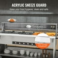 thumbnail image 5 of KFFKFF 5-Pan Commercial Food Warmer, 5 x 20.6QT Electric Steam Table, 3750W Buffet Catering Equipment with Acrylic Sneeze Guard, Stainless Steel Food Server for Events and Restaurants, 5 of 9