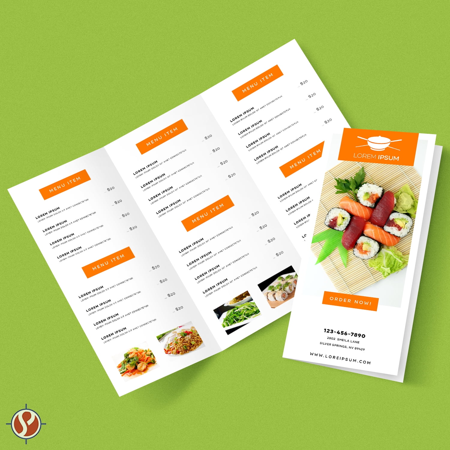 Superfine Printing Blank Bright White Tri-fold Brochure Card Stock, 65lb Cover, 50 Per Pack