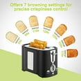 thumbnail image 6 of Toaster 2-Slice, Mrmosy Toasters with Removable Crumb Tray 2 Extra Wide Slots 7 Gears Baking, 6 of 6
