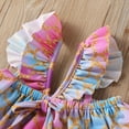 thumbnail image 3 of Fesfesfes Toddler Grils Baby Summer Bathingsuit Sweet And Cute Ruffle Patchwork Swimwear Beach Wear Seaside Swimming Suit, 3 of 9