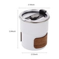 thumbnail image 3 of Insulated Stainless Steel Coffee Mug with Lid, Stackable Travel Coffee Cup, Versatile Coffee Cup Supports Cold and Hot Drinks,Coffee Tumbler Flaskap Slim Cup Camping Mug Tea Cups Beer Mug, 3 of 8