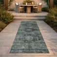 thumbnail image 3 of Addison Rugs Chantille Indoor/Outdoor Traditional Global Mint Machine Washable Runner Rug, 2'3" x 7'6", 3 of 8