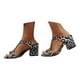 thumbnail image 2 of MKLEKYY Sandalias de Playa Con Estampado de Leopardo, Estilo Europeo, de Talla Grande, A La Moda, Sexys, Con Tacón Grueso y Boca de Pez, para Mujer, 2 of 4