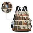 thumbnail image 5 of FORMRS Women's Travel Backpack Purse Anti-Theft Hidden Pockets Casual Shoulder Bag, Shelf Plants, 5 of 7