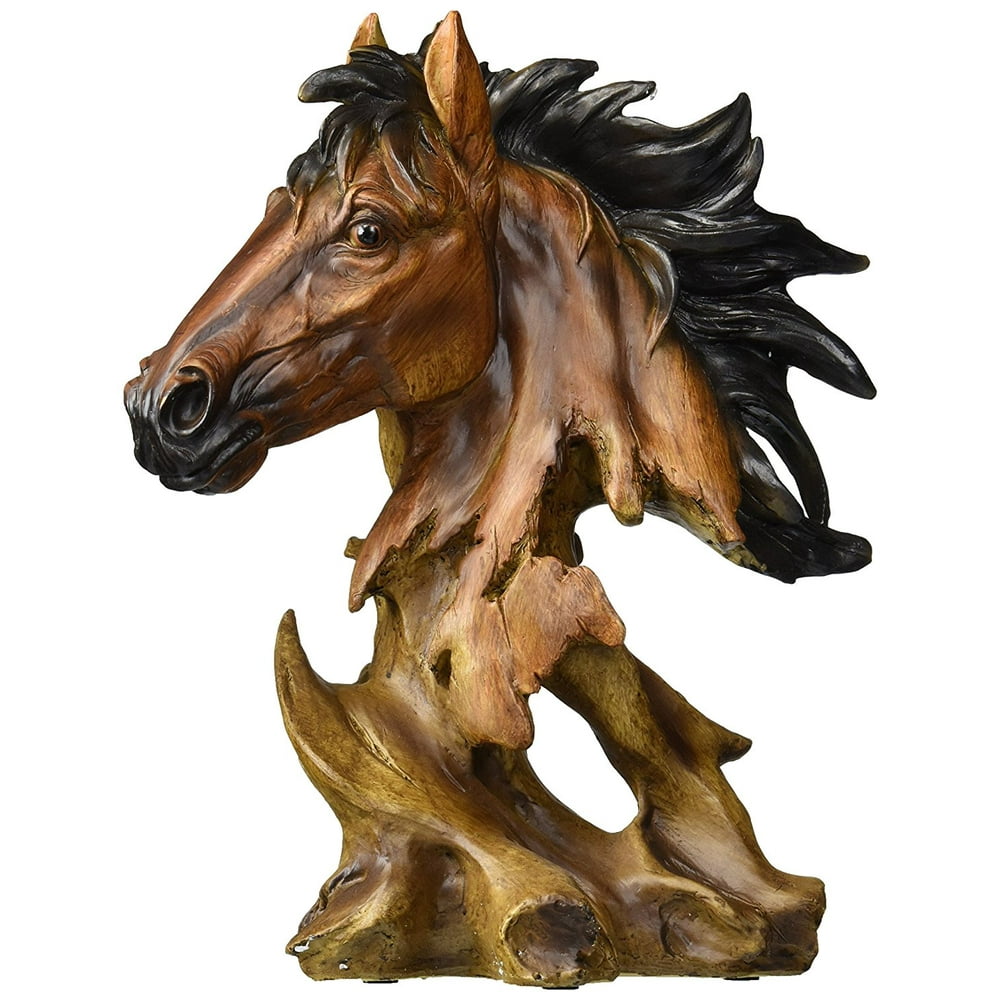 Collectible Horse Bust Sculpture Decoration Figure Figurine Model